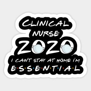 Clinical Nurse 2020 Quarantine Gift Sticker